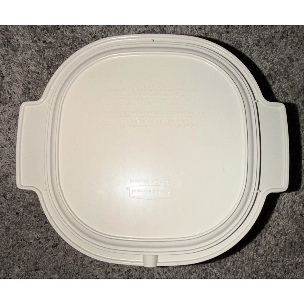Vintage Rubbermaid Microwave Cookware 3 Quart Dish & Lid